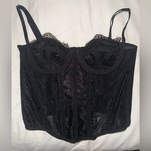 Black Lace Bustier